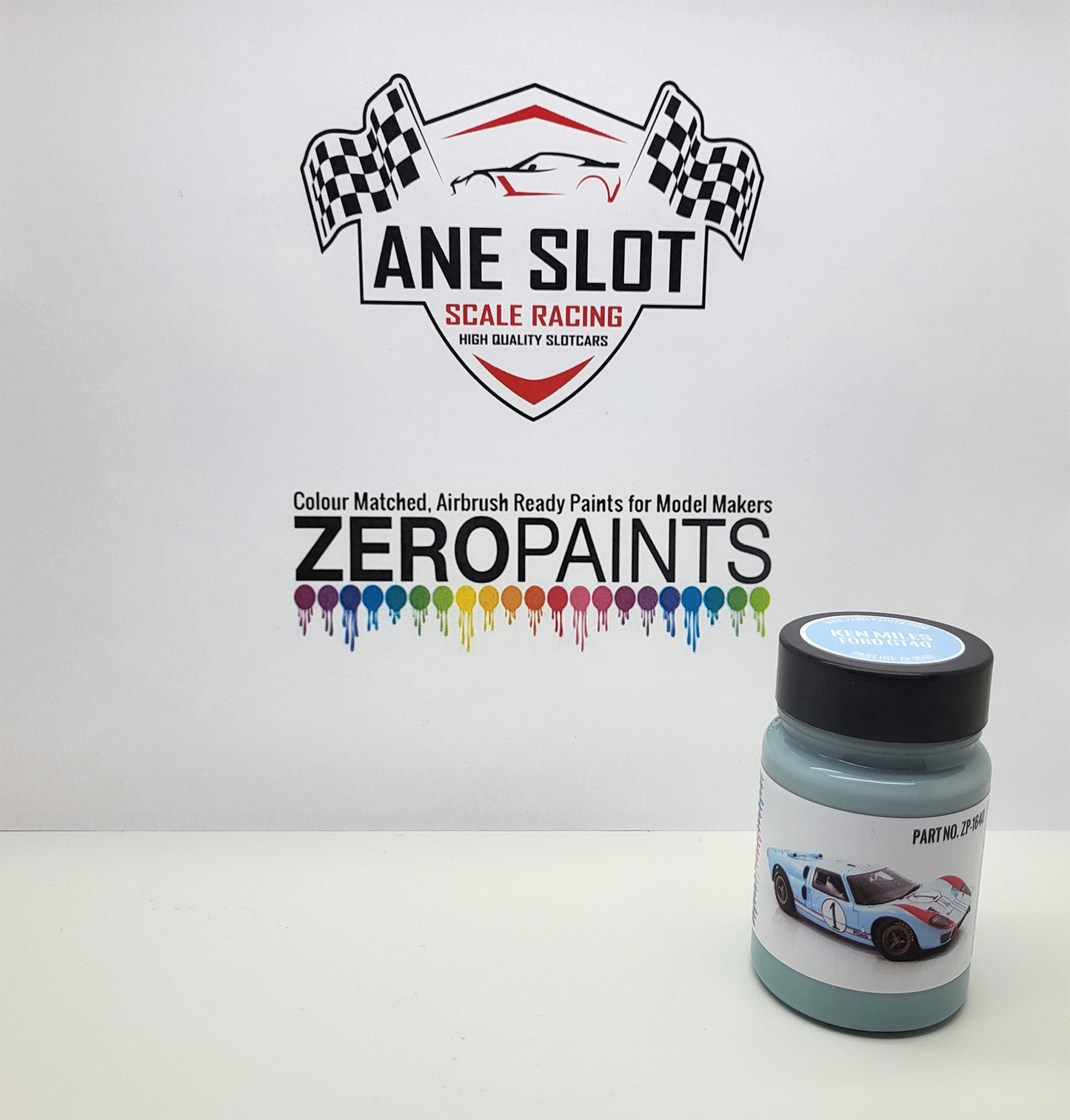 Zeropaints ZP-1640 "Light Blue Ford GT40 MKII Ken Miles"
