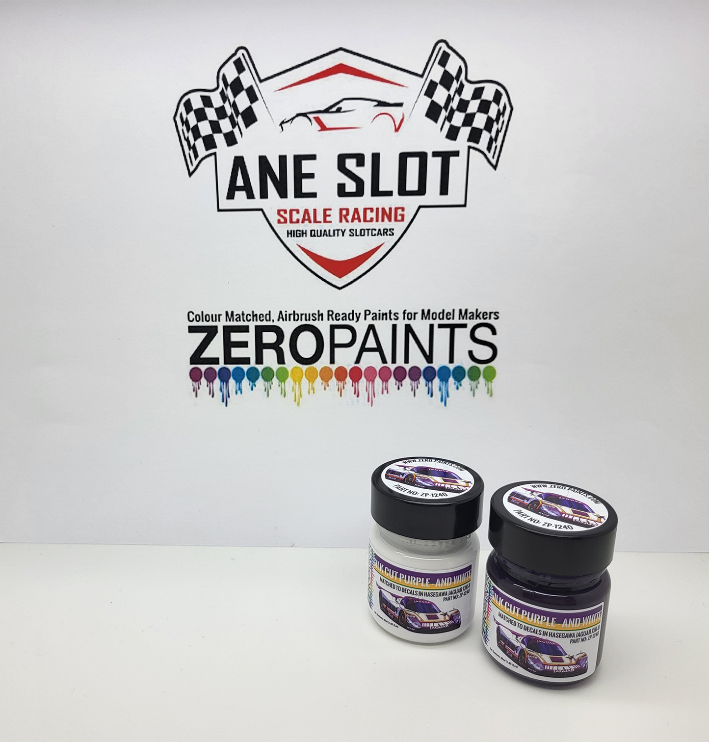 Zeropaints ZP-1240 "Jaguar XJR-8 Silk Cut"