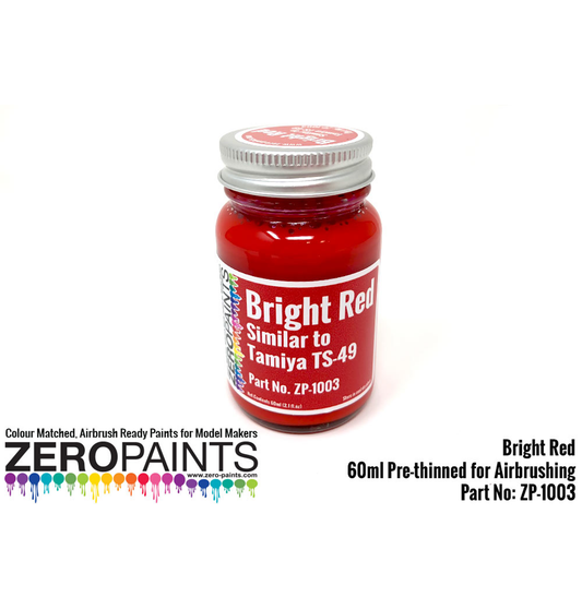 Zeropaints ZP-1003 "Bright Red similar to Tamiya TS-49"