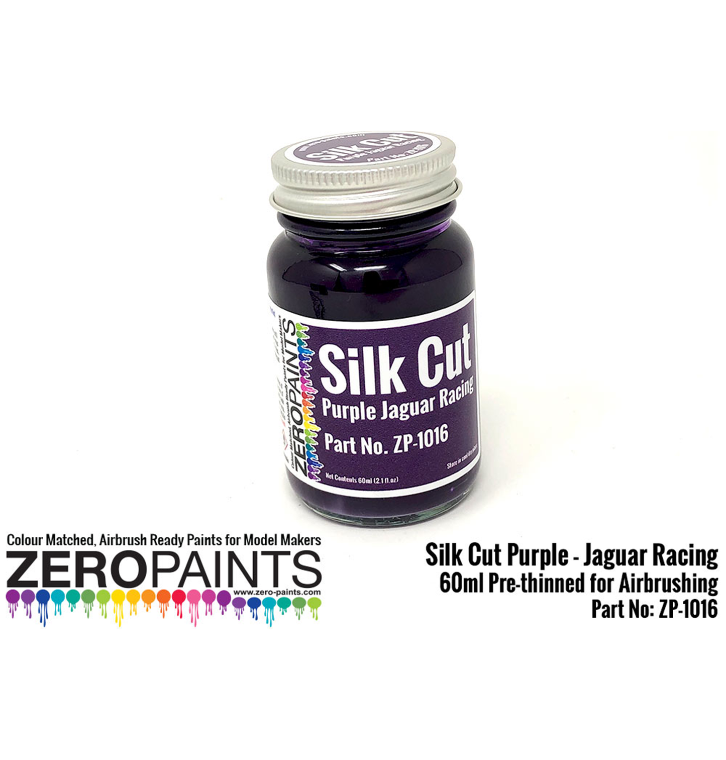 Zeropaints ZP-1016 "Silk Cut Purple Jaguar Racing"