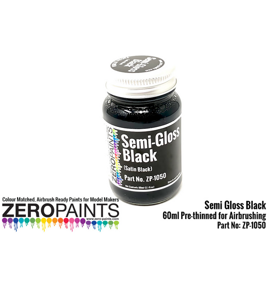 Zeropaints ZP-1050 - "Semi Gloss Black Paint"