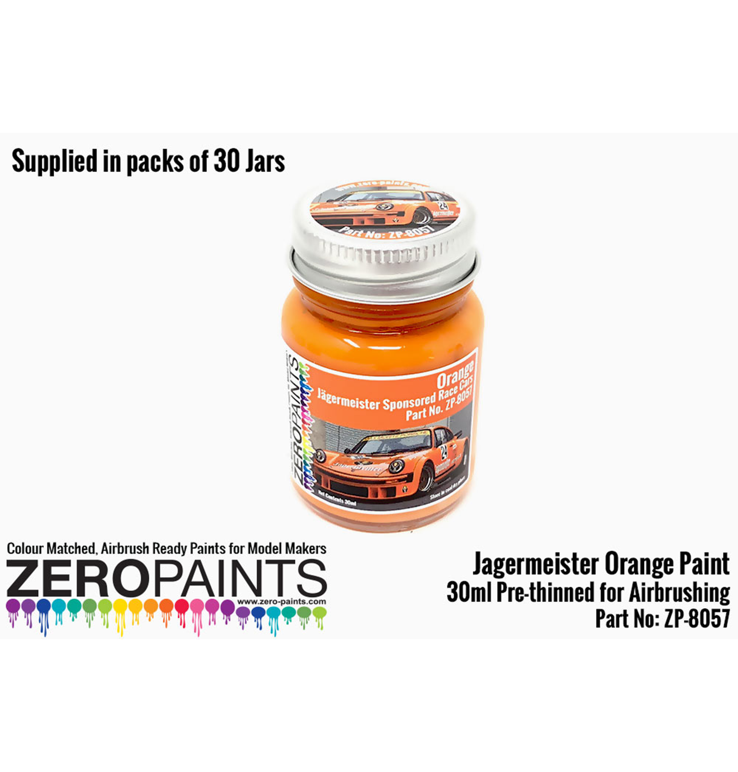 Zeropaints ZP-1057/30 - "Jägermeister Orange"