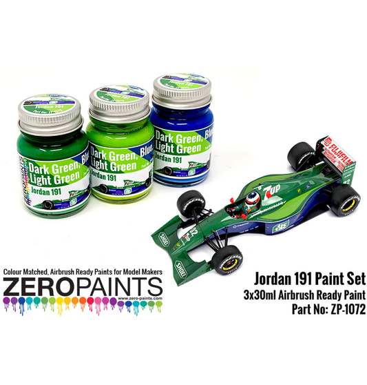 Zeropaints ZP-1072 "Jordan Y191 Formula 1 Colors"