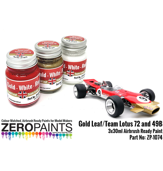 Zeropaints ZP-1074 "Gold Leaf Team Lotus 1972"