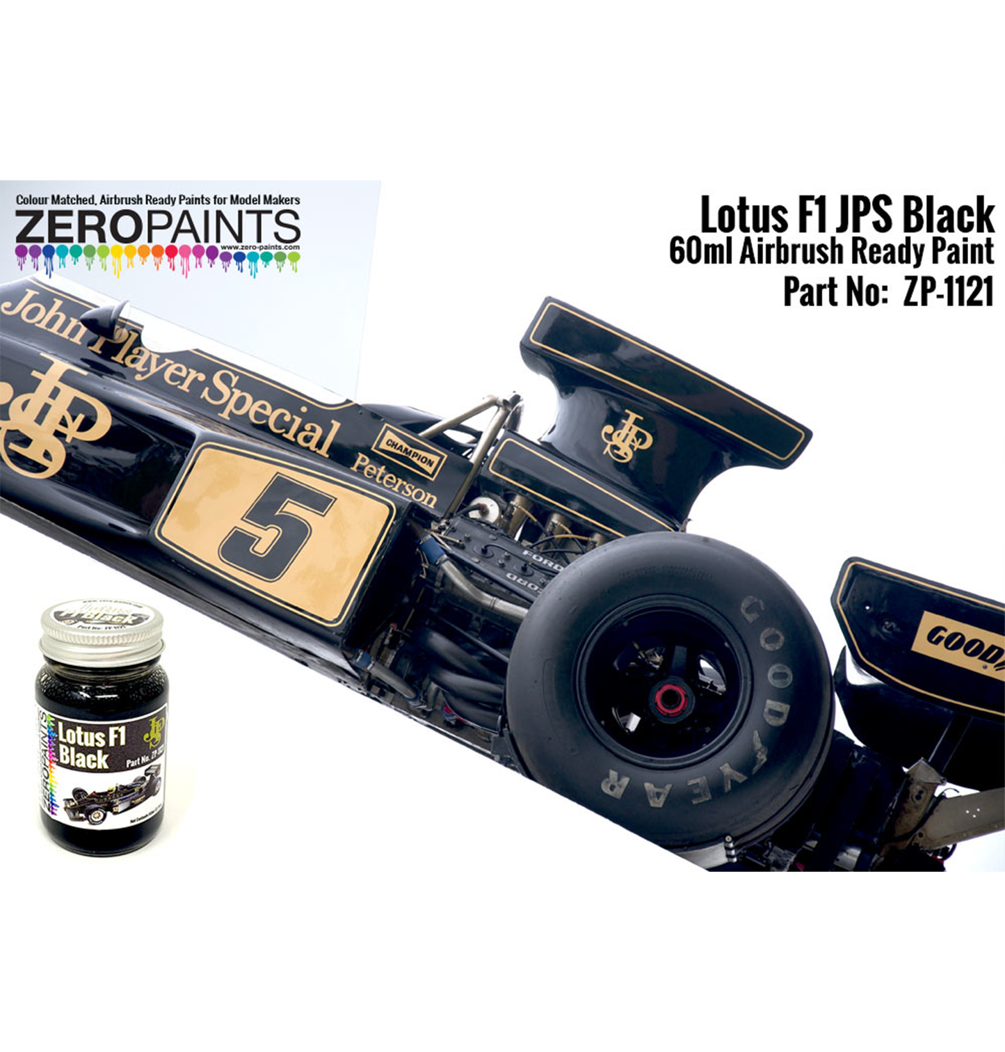 Zeropaints ZP-1121 "Lotus F1 JPS Black"