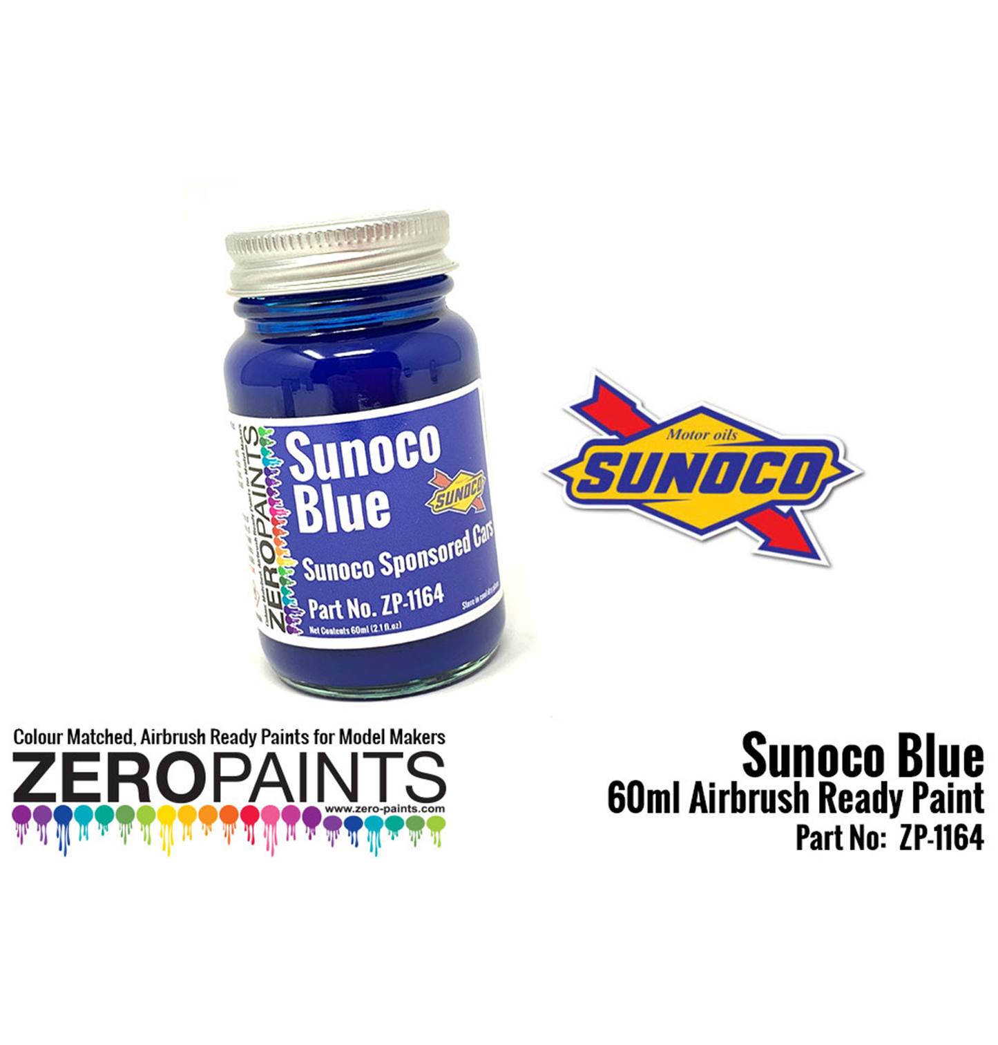 Zeropaints ZP-1164 "SUNOCO BLUE"