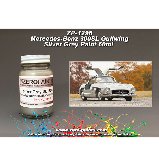 Zeropaints ZP-1296 "Silver Mercedes Benz 300SL DB180/G "