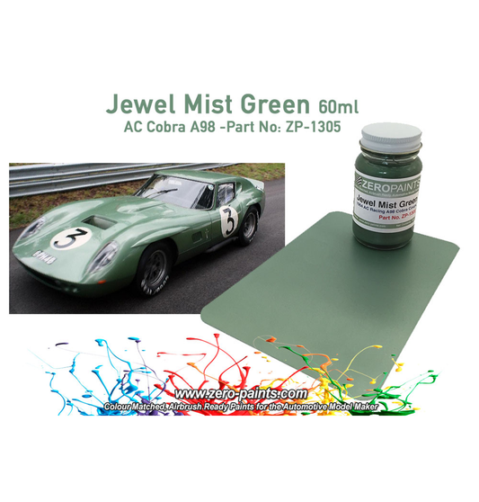 Zeropaints ZP-1305 "AC Cobra A89 - Jewel Mist Green 1964"