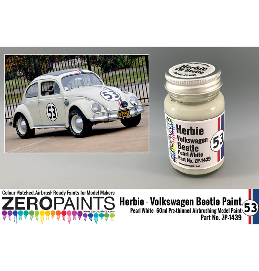 Zeropaints ZP-1439 "Herbie VW Beetle Pearl White L87"