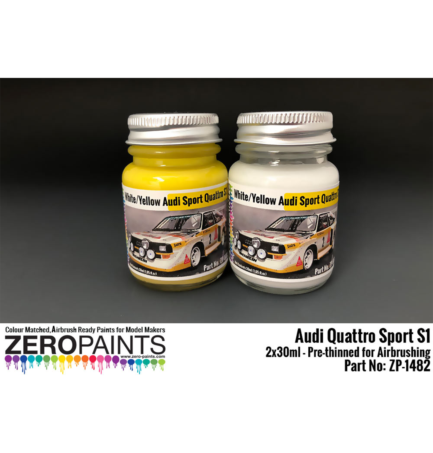 Zeropaints ZP-1482 "Audi Quattro Sport S1 " 2x30ml