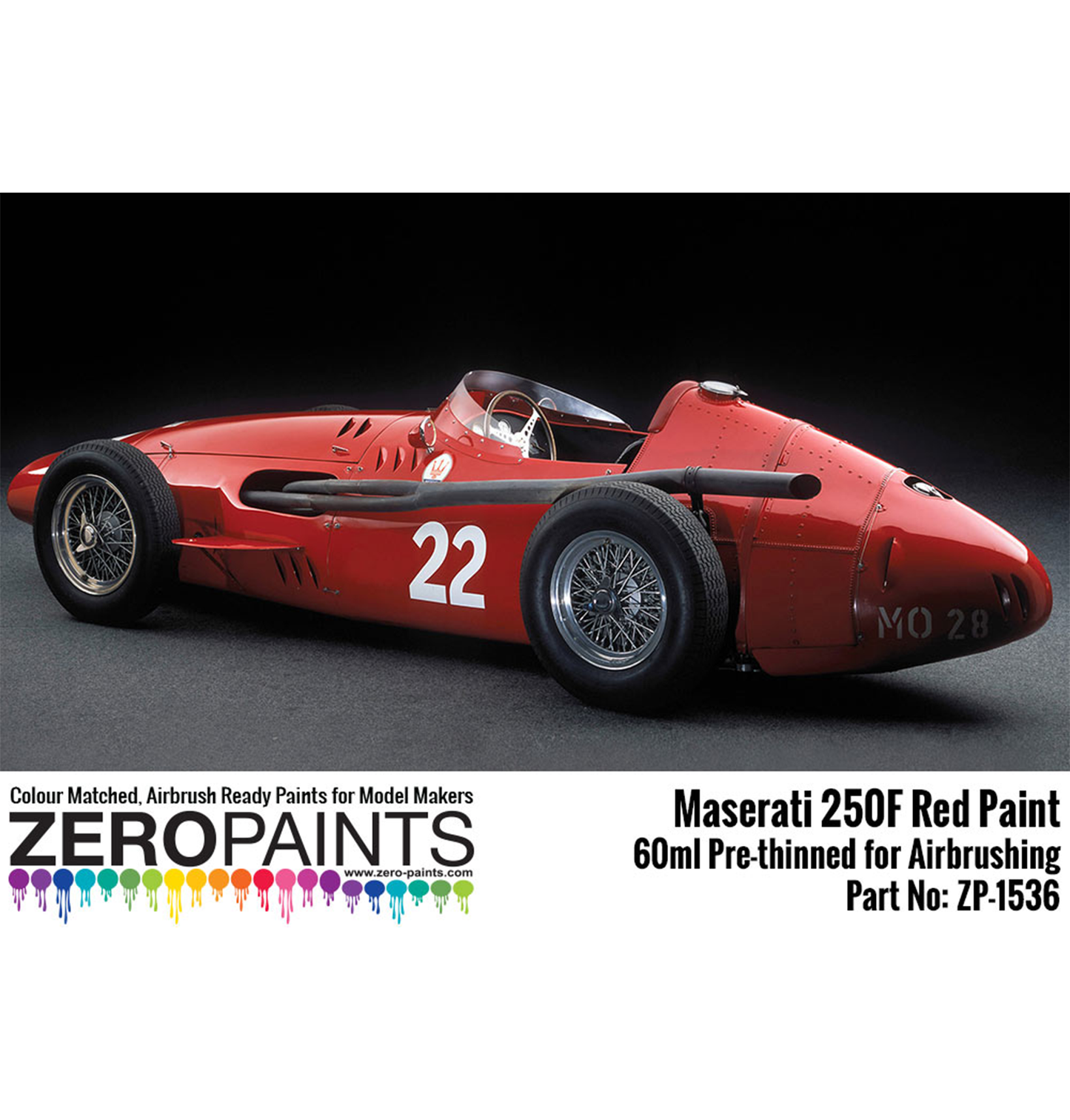 Zeropaints ZP-1536 " Maserati 250F Red"