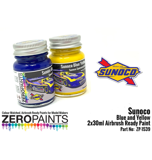 Zeropaints ZP-1539 "Sunoco Blue and Yellow"