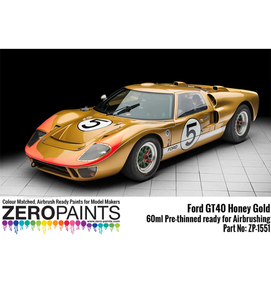 Zeropaints ZP-1551 " Ford GT40 Honey Gold "