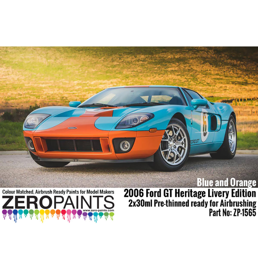 Zeropaints ZP-1565 " Ford GT Heritage Livery Edition"