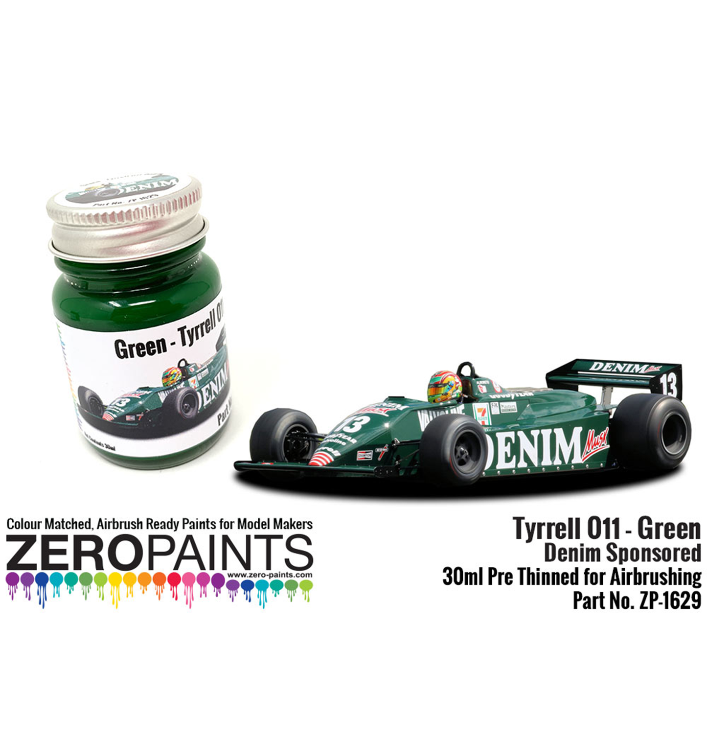 Zeropaints ZP-1629 "Green Tyrrell 011 Denim"