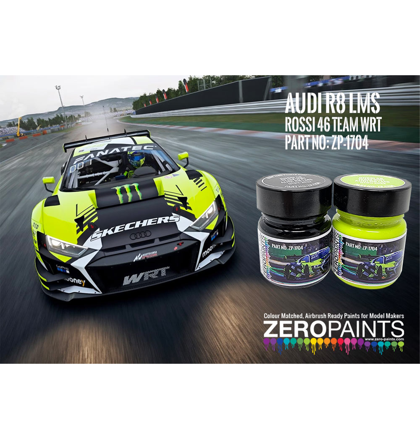 Zeropaints ZP-1704 "Rossi 46 Team WRT Audi R8 LMS