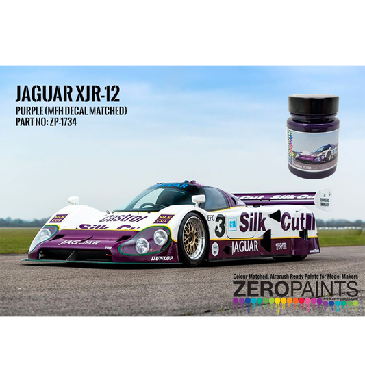 Zeropaints ZP-1734 " Silkcut Purple Jaguar XJR 12 LM"