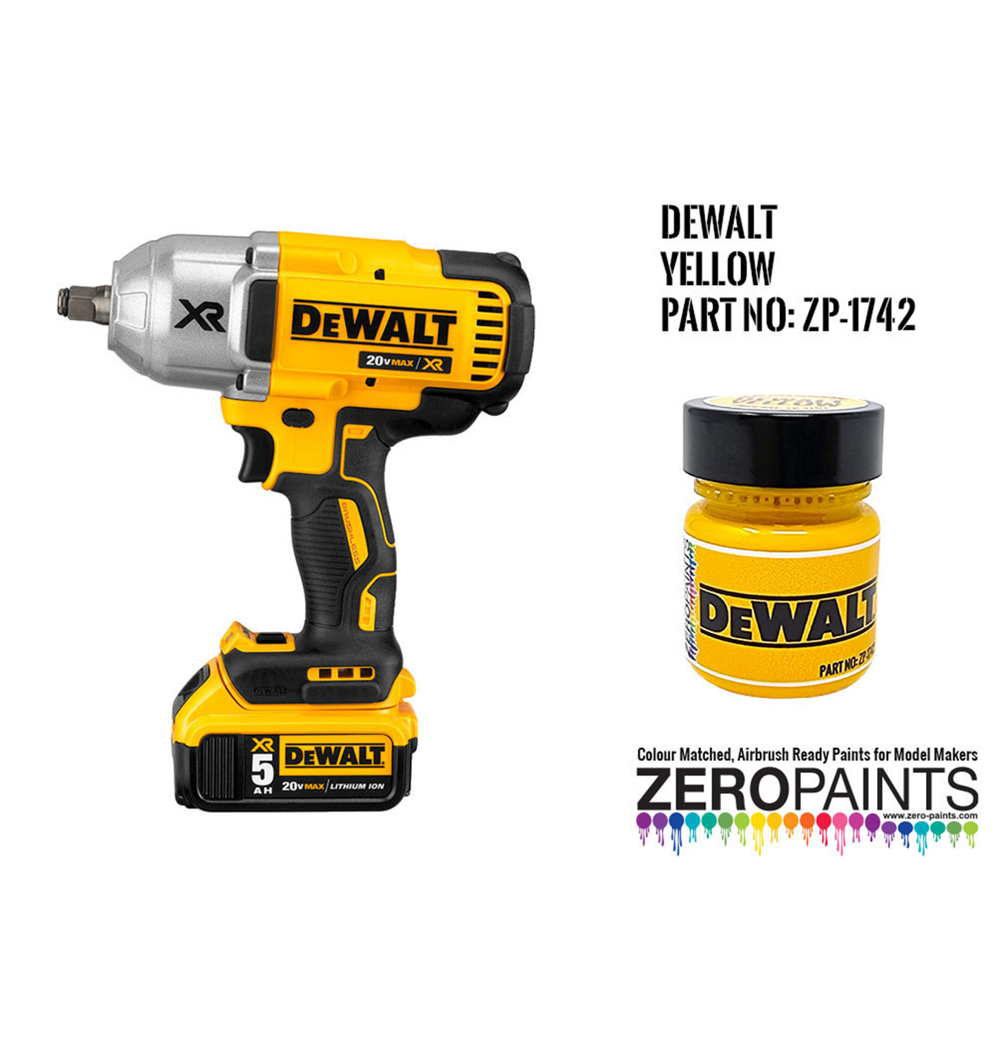 Zeropaints ZP-1742 " Dewalt Yellow"