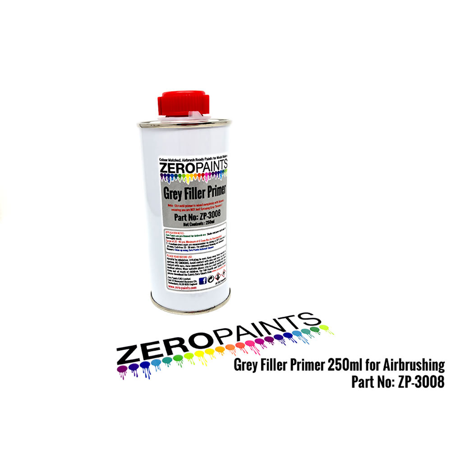 Zeropaints ZP-3008 "Grey Filler Primer 250 ml"