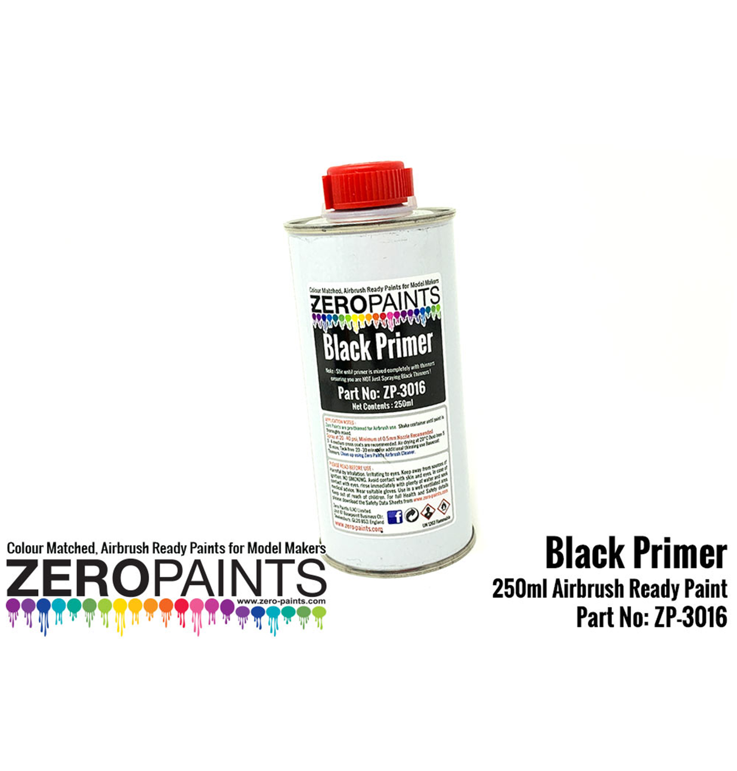 Zeropaints ZP-3016 "Black Primer 250ml"