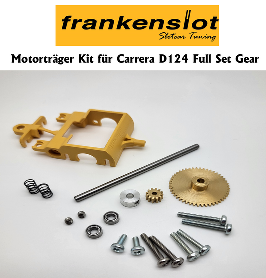 FRANKENSLOT - Revolution Motorträger f. Carrera D124 Full Set Gear MS 48