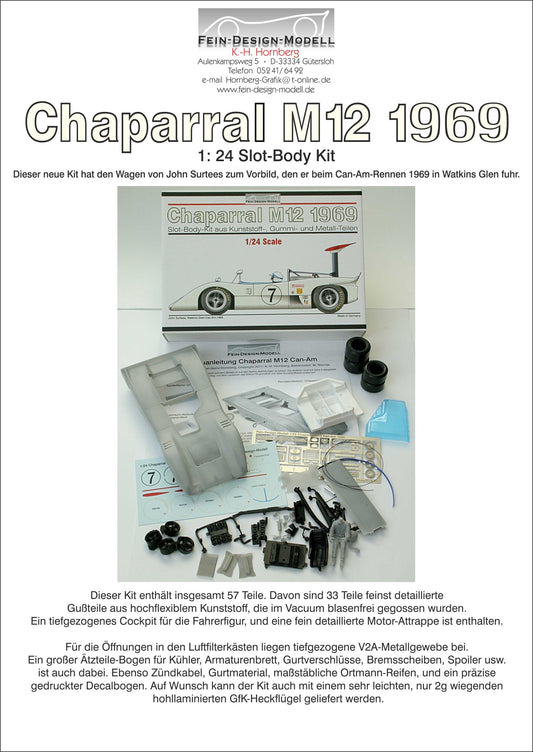 Fein Design "CHAPARRAL M12 1969 " mit GFK Heckflügel