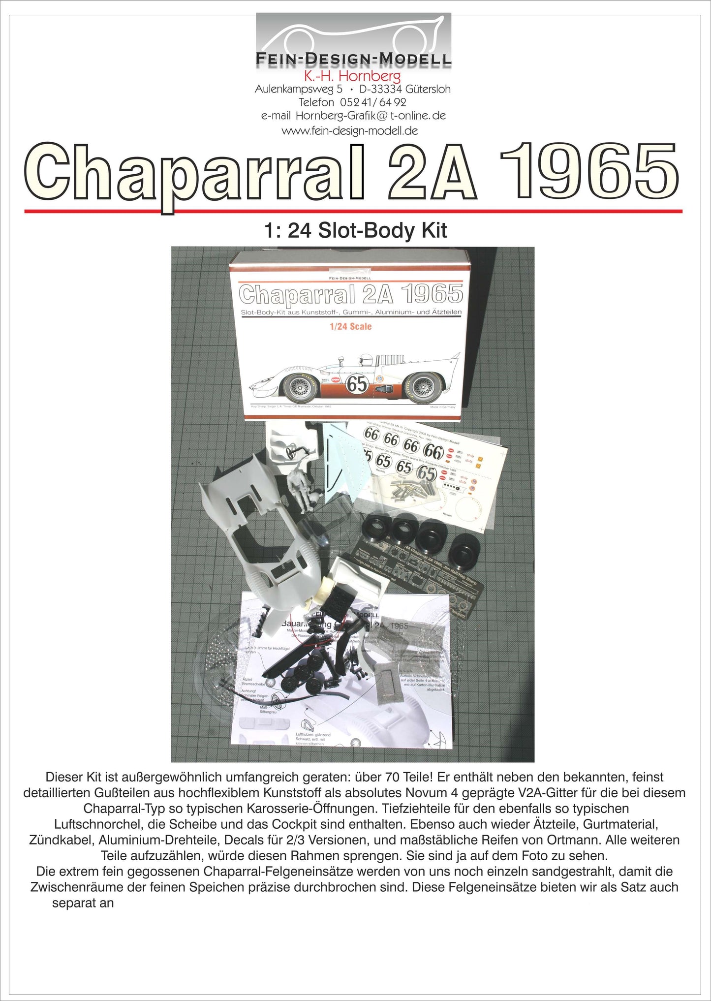 Fein Design "CHAPARRAL 2A 1965 "