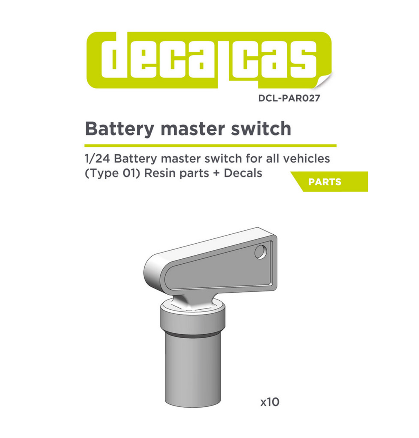 DECALCAS - Batterie Hauptschalter