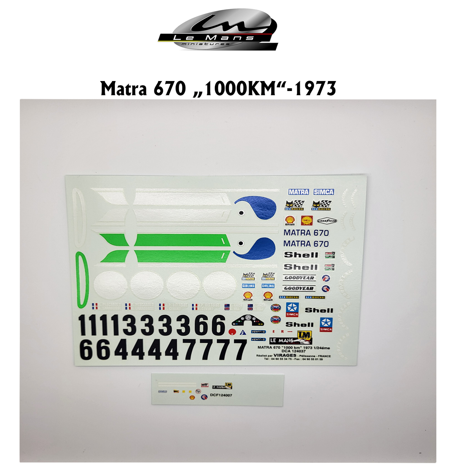 LeMans Miniatures - Matra 670 "1000km 1973 " 1:24