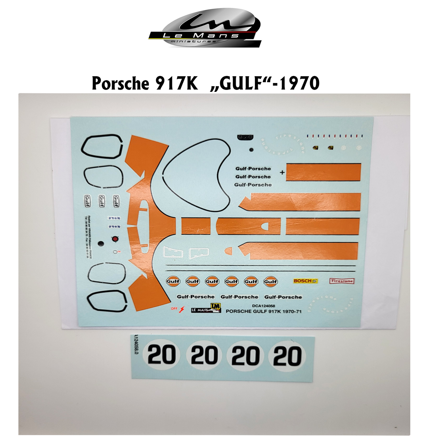 LeMans Miniatures - Porsche 917K "GULF" #20 (1:24)