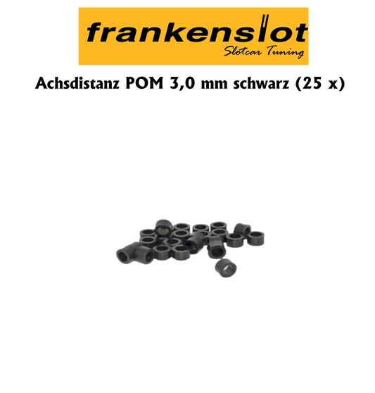 FRANKENSLOT - Achsdistanzen  POM 3,0 mm schwarz (25 x)