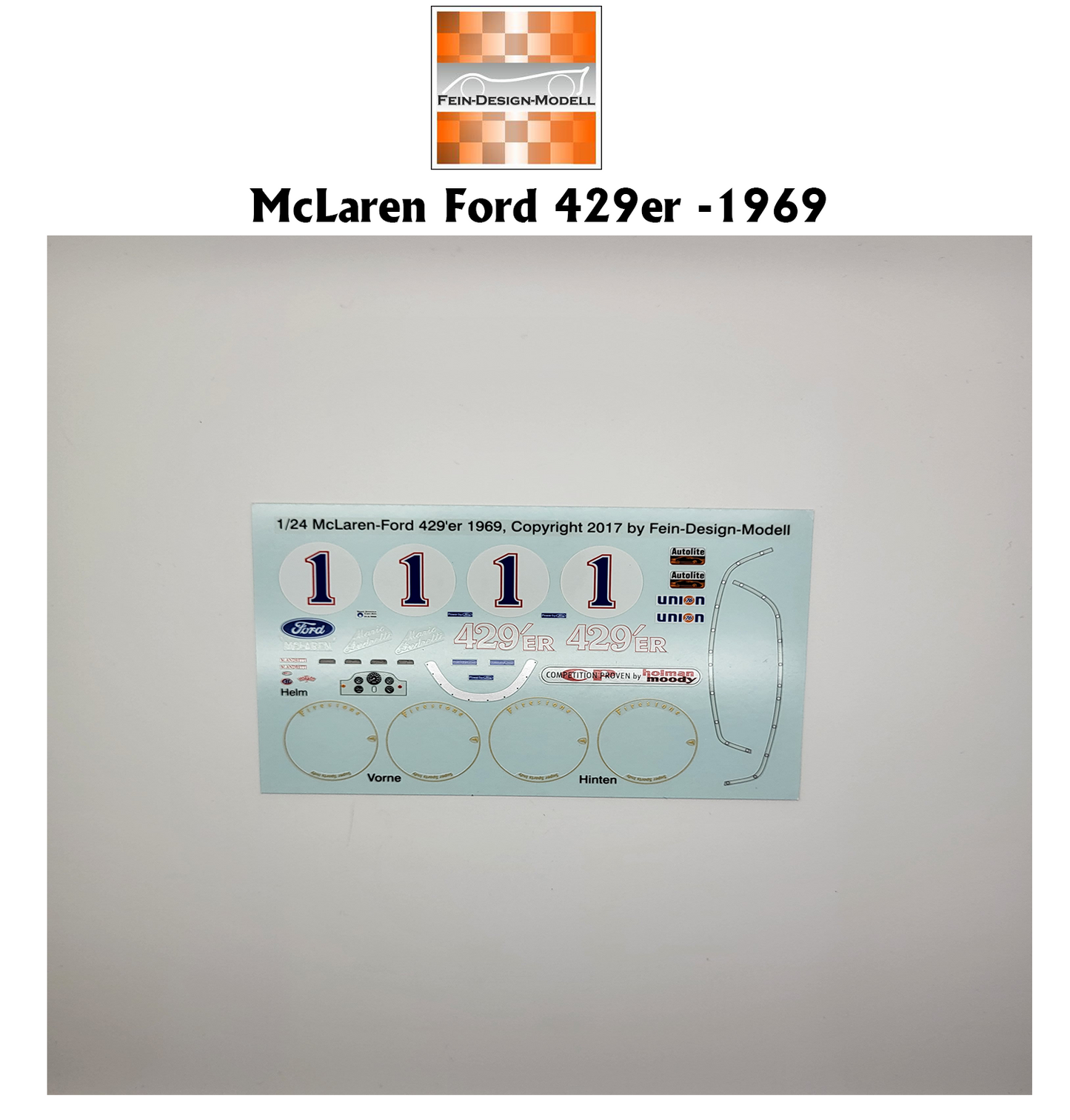 Fein Design - Decals McLaren Ford 429er -1969