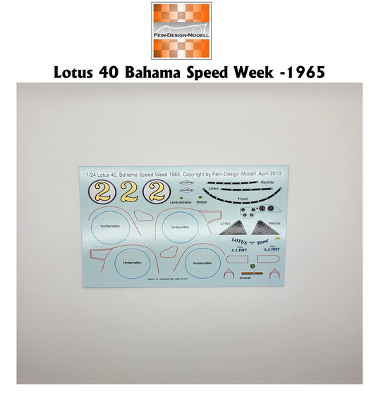 Fein Design - Decals Lotus 40