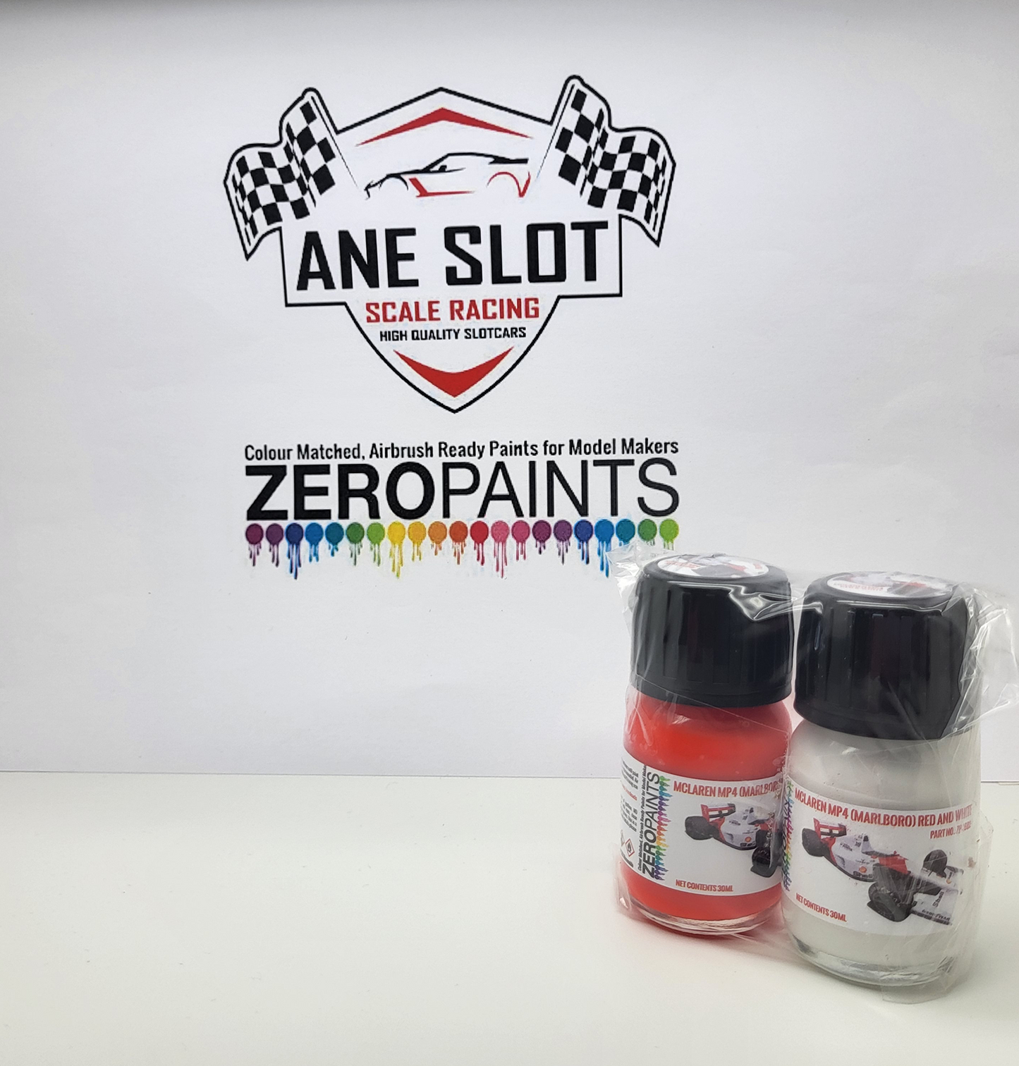 Zeropaints ZP-1602 - " McLaren Mp4 (Marlboro) Red and White