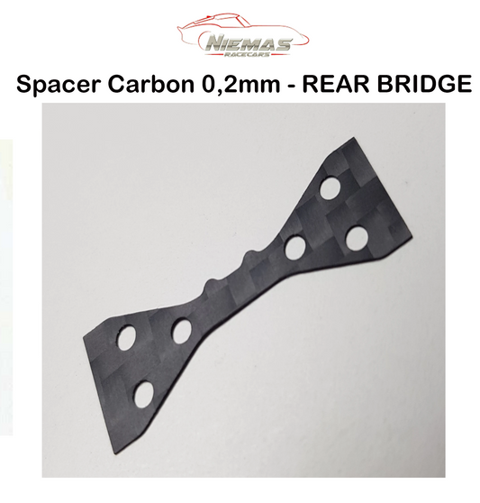 Spacer Carbon BR-Chassis 0.2mm - REAR BRIDGE