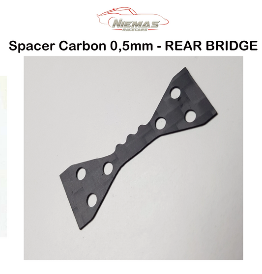 Spacer Carbon  BR-Chassis 0,5mm - REAR BRIDGE