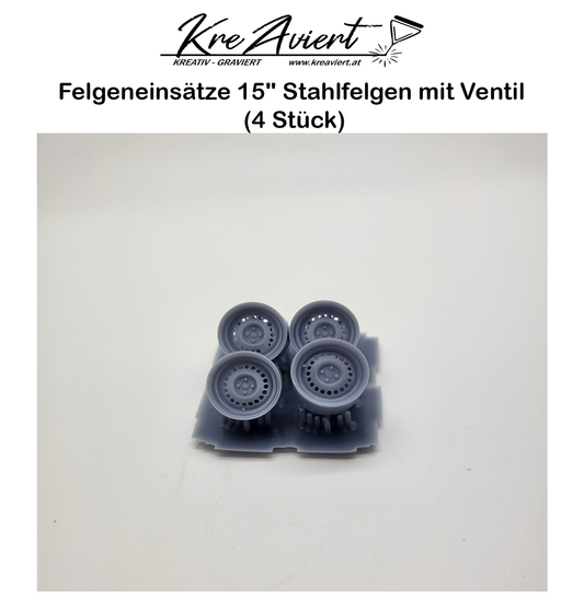 Felgeneinsätze 15" Stahlfelgen                  ( 4 Stück )