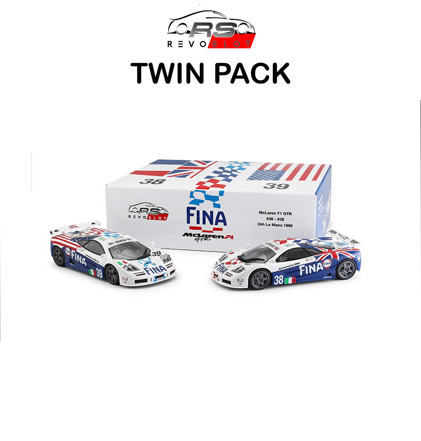 Revoslot - " TWIN PACK " McLaren FINA - LIMITED EDITION