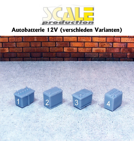 ScaleProduction "12V battery with decals" various variants