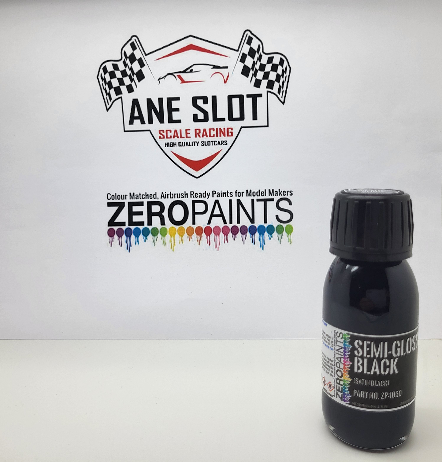 Zeropaints ZP-1050 - "Semi Gloss Black Paint"