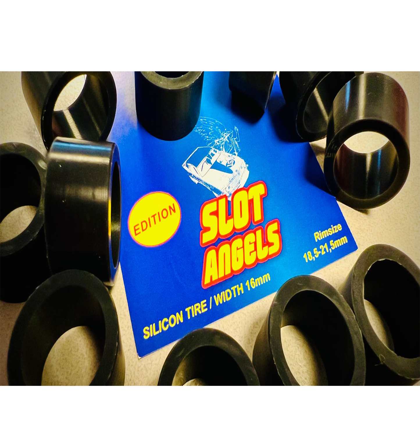 Silicone tires 1:24 low profile