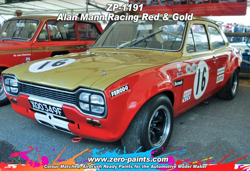 Zeropaints ZP-1191 "Alan Mann Racing Red/Gold "