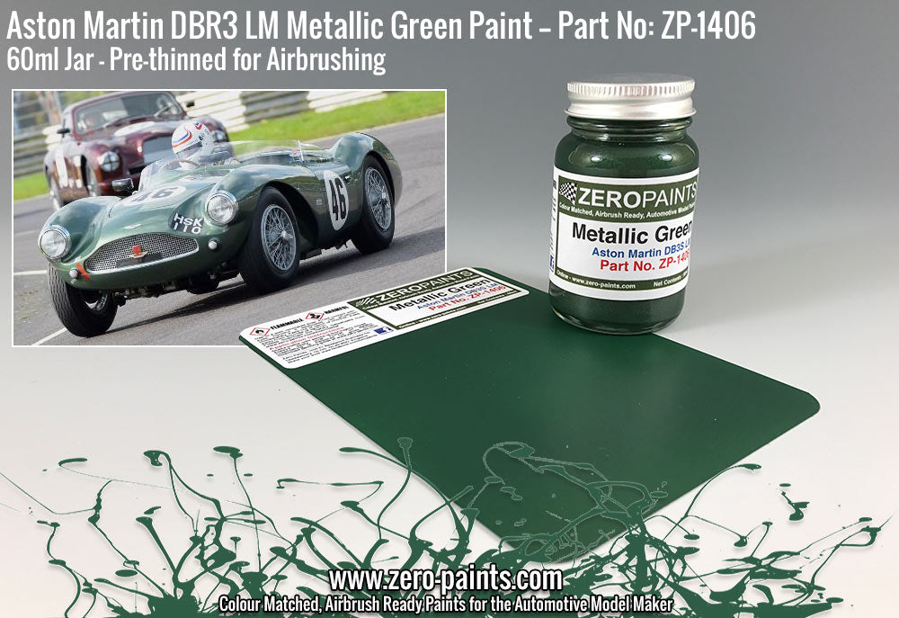 Zeropaints ZP-1406 "Aston Martin DBR3S LM Metallic Green"
