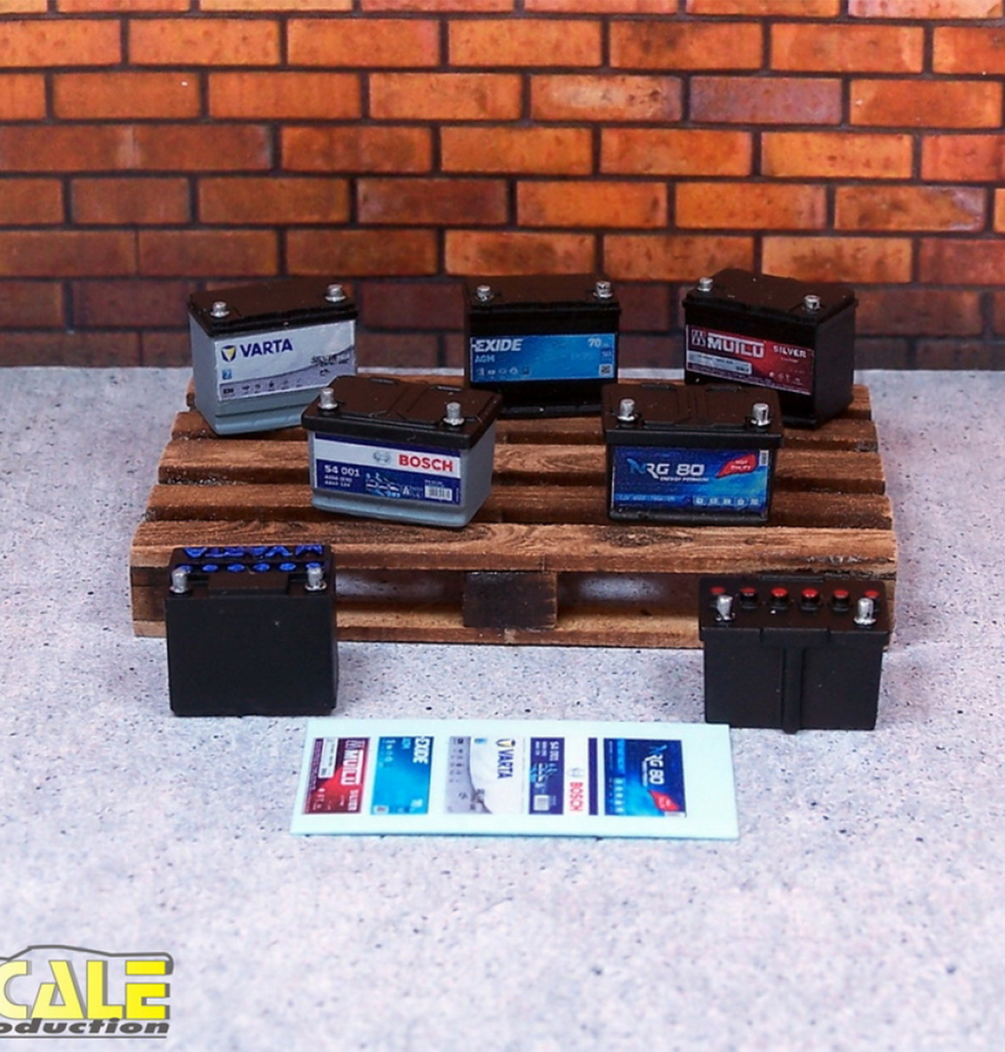 ScaleProduction "12V Batterie mit Decals " verschiedene Varianten