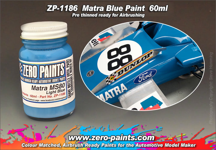 Zeropaints ZP-1186 "Matra MS80 Light Blue"